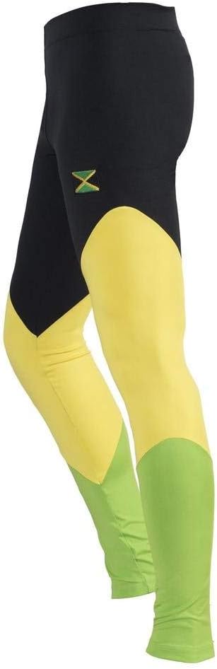 Jamaican Reggae Flag Women's Leggings Pants Active Sports Casual Comfort Elasticated Fit Ankle-Length