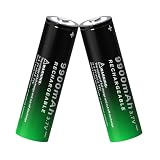 PAOWANG 2 PCS Ni-MH(1865) 3.7 V Rechargeable Battery Li Polymer Ion Button Top Upgrade Capacity Batteries for Camera/Alarm Clock/Doorbell/Headlamp.(67 * 18mm)
