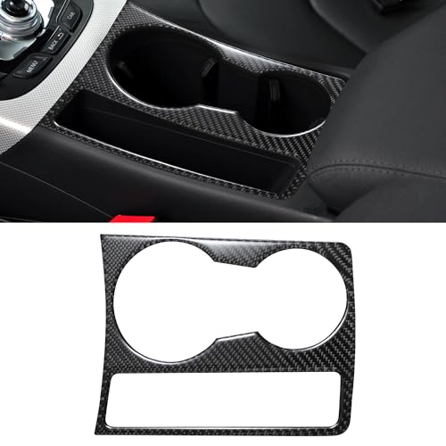 WINKA Car Cup Holder Cover Compatible with Audi A4 B8 A5 S4 S5 RS4 RS5 Center Console Car Cup Coaster Frame Trim for Car Carbon Fiber Interior for Car Interior Accessories