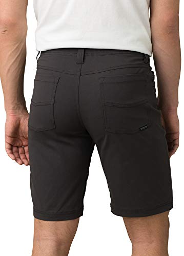 Prana Men's Standard Brion Short, Charcoal, 42W X 9L #TOP1