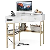 Tangkula Corner Desk with 2...