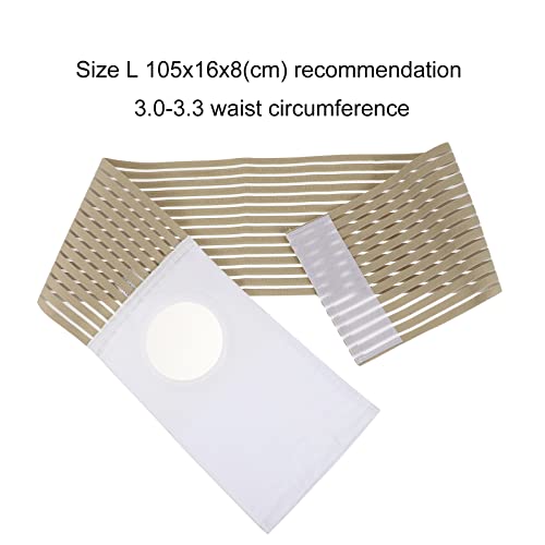 SUPVOX Ostomy Support Belt Elastic Hernia Band Breathable Belly Band for Man Woman Colostomy Abdominal Support
