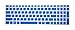 PcProfessional Blue Ultra Thin Silicone Gel Keyboard Cover for Lenovo Ideapad Flex 3 Edge 2 Ideapad 300 15.6" Laptop with Application Kit (Please Compare Keyboard Layout and Model)