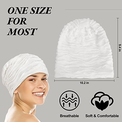 Senker Fashion Women Beanies Hat 2 Pack, Chemo Headwear Cancer Chemo Caps Slouchy Beanie For Women Men,F-Black & Gray #TOP2