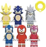 😊Hochwertiges Material:Dlishka Sonic Spielzeug-Set Ist Aus Hochwertigem Abs-Material,Sicher Und Geruchlos,Keine Hautreizung,Absolut Keine Notwendigkeit,üBer Die Sicherheit Des Produkts Zu KüMmern.Die Kleinteile Sind Nicht FüR Kinder Unter 3 Jahren Geeignet.