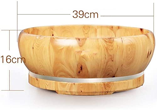 Cubeta de madera para spa de pies con diseño artesanal miniatura 5