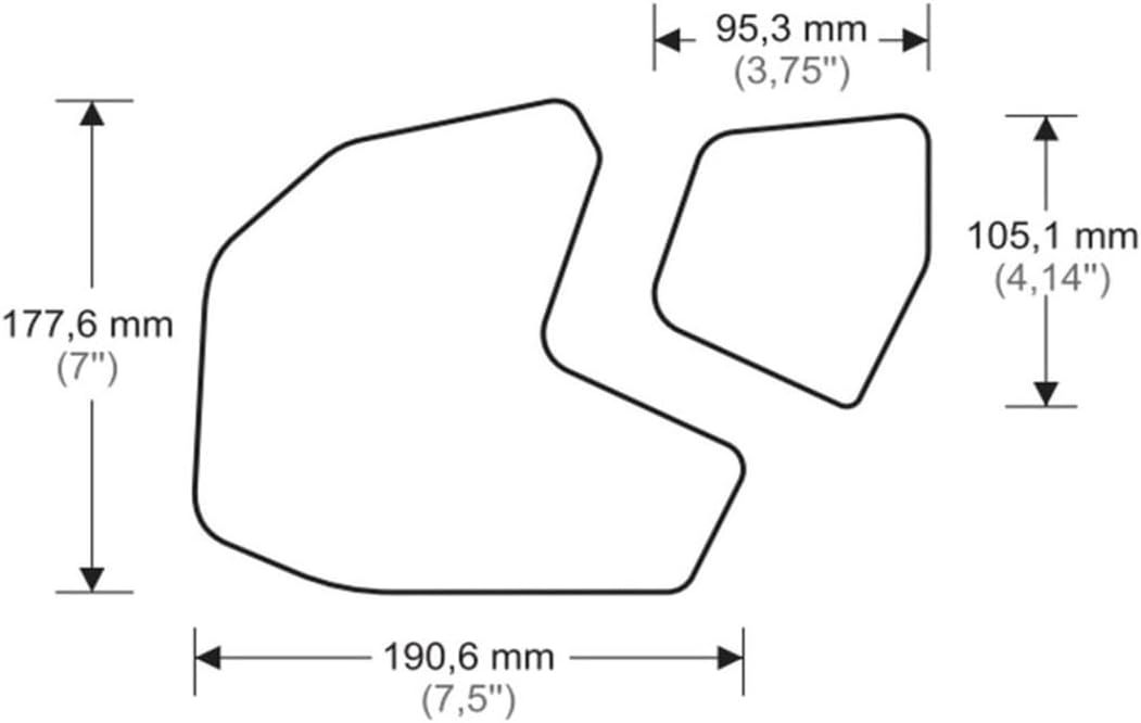Tank Traction Pad for FZ09 FZ 09 MT MT09 2015 2013-2020 Motorcycle Tank Traction Pad Side Gas Protective Sticker Protector