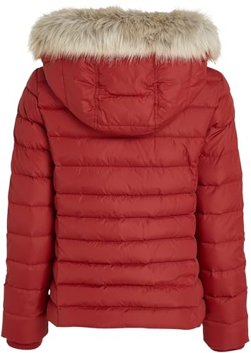 Tommy Jeans Women’s Basic Hooded Puffer Jacket, Red (Regatta Red), XS - Image 6