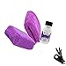 Produktbild Detailmate Autopflege Lack Versieglung Set - Liquid Elements: Shield Wax - Keramikversiegelung + Carnauba Wachs 100 ml + Sponge Applikator + Purple Monster - Poliertuch 1800GSM+ 2 Schutzhandschuhe