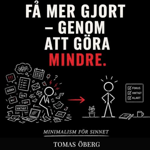『F&aring; mer gjort &ndash; genom att g&ouml;ra mindre - Minimalism f&ouml;r sinnet』のカバーアート