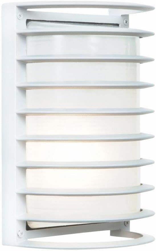 White Glass Outdoor Dimmable Wall Light