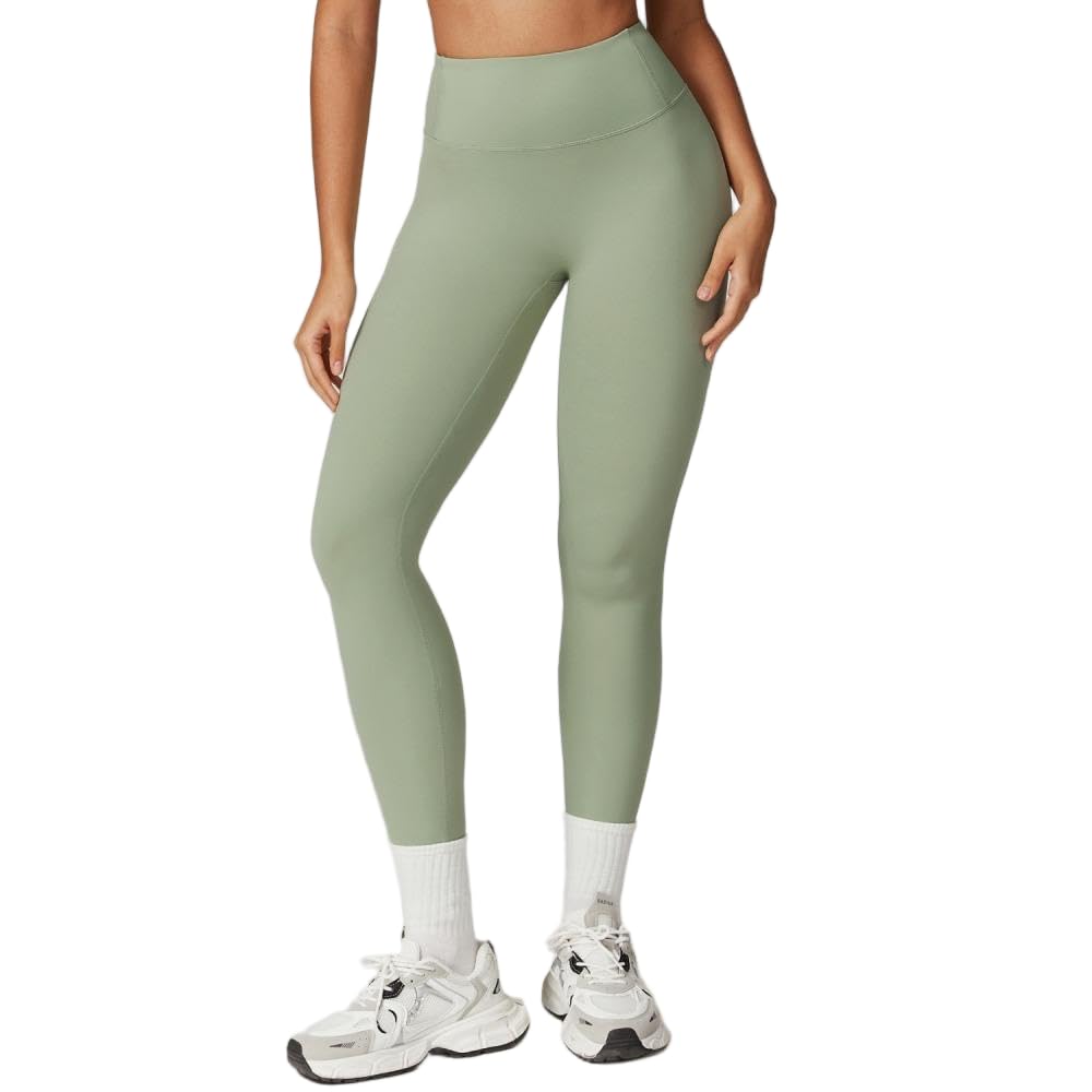 DYRBF damskie legginsy do jogi z wysokim stanem, jednolity kolor, rajstopy dla kobiet, nylon, spandex, wysoka rozciągliwość, oddychające, kontrola brzucha, trening, bieganie, siłownia, jazda na