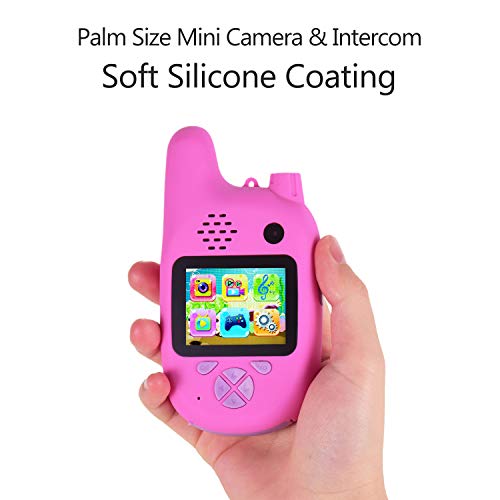 Yuwao Câmera Infantil Walkie Talkie 8Mp Lentes Duplas Tela Ips De 2,0 Polegadas Memória Estendida Ba