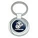 Marine Dad USMC White Logo on Blue Officially Licensed Keychain Classy Round Chrome Plated Metal