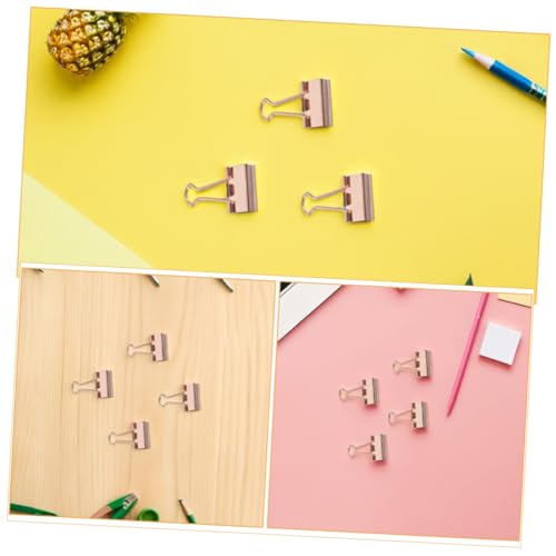 Pinces à Reliure Or Rose Électroplacées Haute Qualité pour Documents - 3