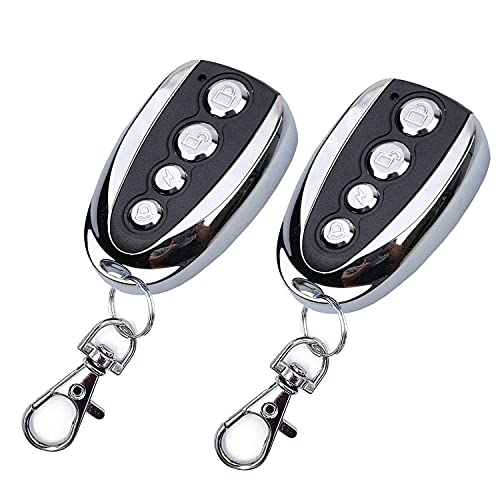 LEYF 2 X Émetteur à Main 433 MHz Porte de Garage Télécommande, Compatible avec Les Modèles Nice Flor-S, DITEC, V2/Réglage Facile/4 Canaux