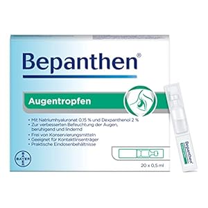 Bepanthen Augentropfen, die Hilfe bei trockenen, geröteten, juckenden oder brennenden Augen, 20-er Pack (20 x 0,5 ml)