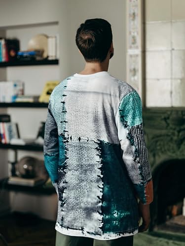 Casual Graphic Fashion Round Neck Long Sleeve T Shirts Modern Printed Shirt for Men Stylish Streetwear Tee4