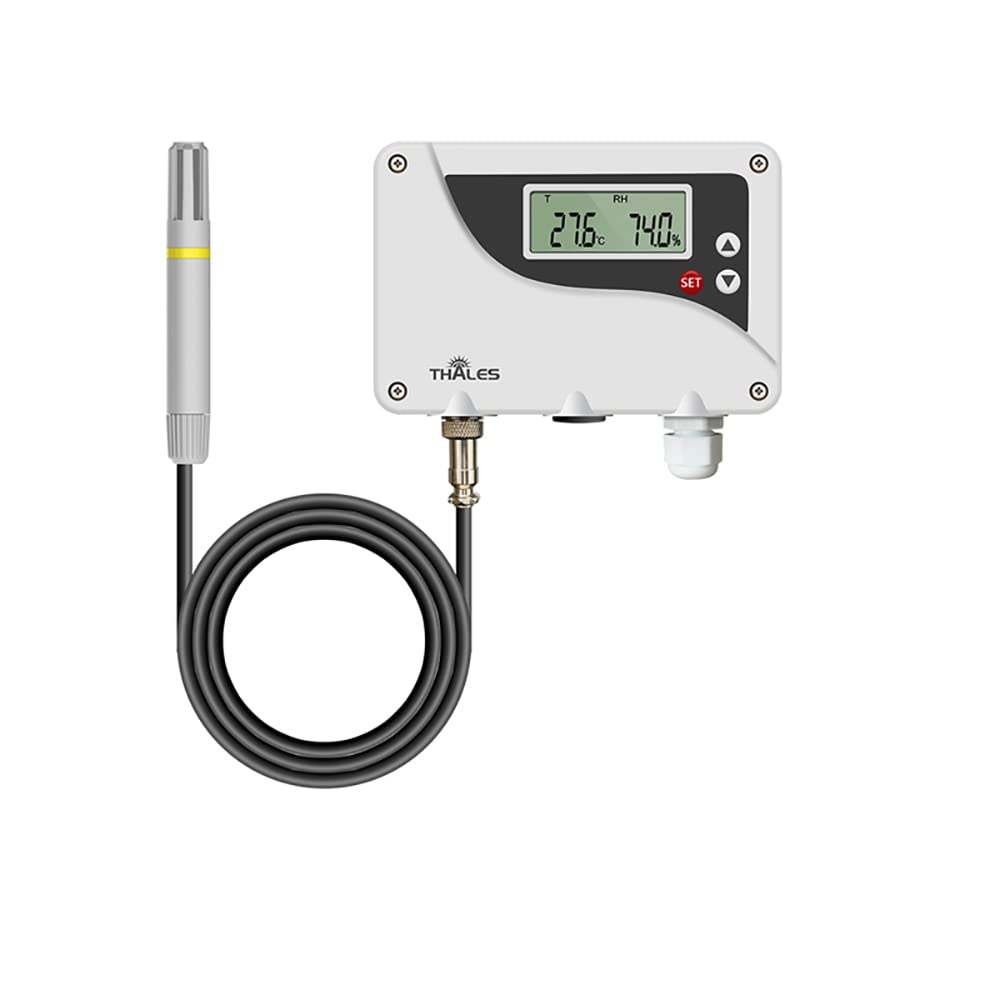 Sensor Digital de Temperatura y Humedad de Alta Precisión, Transmisor Industrial RS485 Sonda Externa Impermeable de Señal Analógica (0-10V)