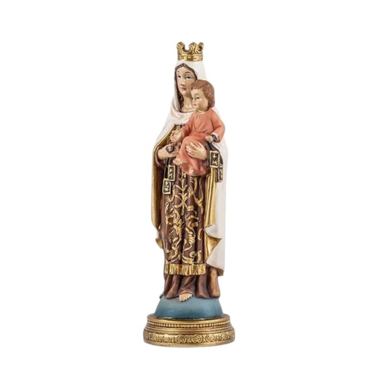 Genérico Figura Virgen del Carmen Pequeña de 15 cm - Imagen...