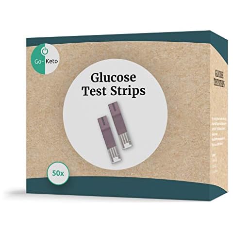 Go-Keto Glucose Teststripes 50 Pieces | Suitable for Go-Keto and GK Dual Meters | Regular Glucose Check, at Home and on The go Cover
