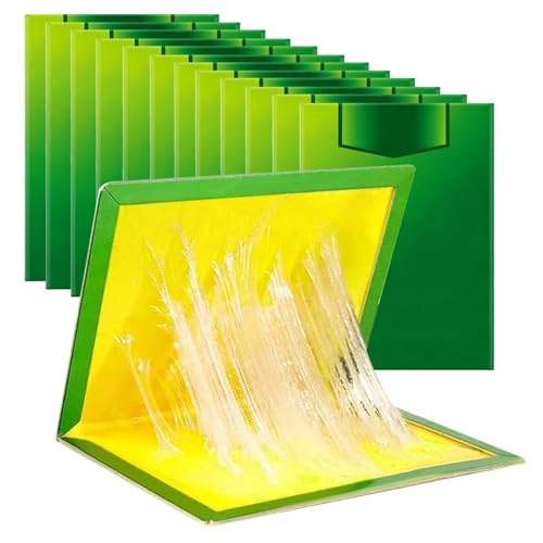 Ycaaeo 12 Stück Extra Starke Groß Klebefallen 31 x 21 cm Klebeplatten mit hoher Haftkraft praktische Klebebänder für Innen- und Außenbereich ideal für Haus Küche Büro und Garten