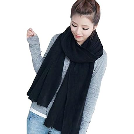 Women's Winter Warm Large Scarf Pure Color Muffler