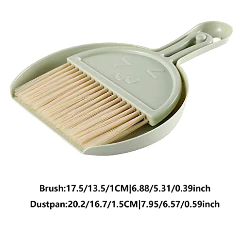 Bexdug -Kehrschaufeln mit Bürstenset,Handkehrschaufel und Besen-Set Kehrschaufel und Besen/Kehrschaufel-Kombi-Set - Haushalt Kleine Kehrschaufel Zweiteiliges Set -Desktop-Bürste Home School – Bild 5