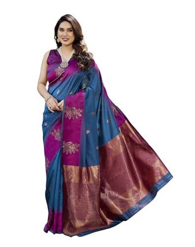 Image of Yashika Women's Banarasi Kanjivaram Art Silk Saree Set with Blouse |saree for Women | Saree | New Sari | Saree