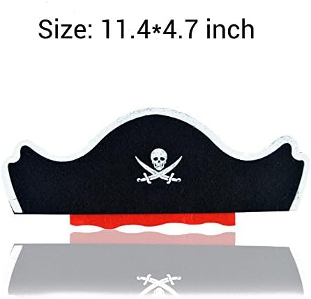 Charmly Halloween Party Pirate Costume Set Pirate Role Play With Headwear, Sword, Eye Patch and Hook