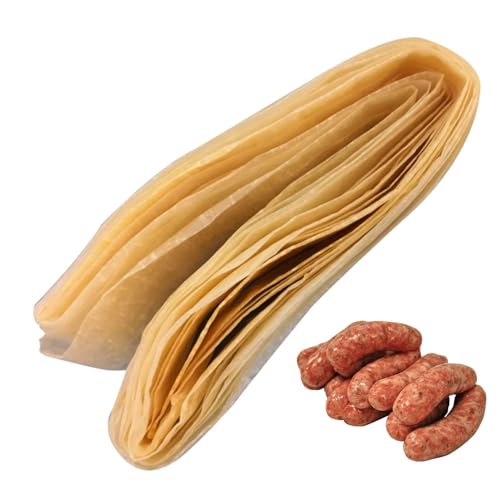 Tripas de Embutidos Secos | 8 m/26 pies de dos capas de salchichas secas comestibles - Accesorios de máquina para hacer salchichas de cocina para jamón de salchichas caseras sabrosas