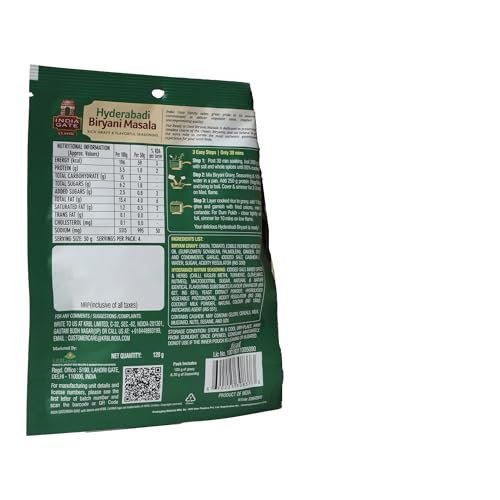 Image of India Gate Classic Hyderabadi Biryani Masala, 120 gm