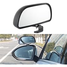Blind Spot Mirrors for Trucks and Cars,Automotive Side View Concave Mirror Blindspot,360 Large Convex Rearview Exterior Mirror Accessories for Truck and Car1Pack Black