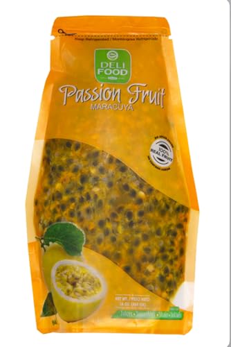 Deli Food Passion Fruit Maracuya Pulp, 100% Real Fruit, 16