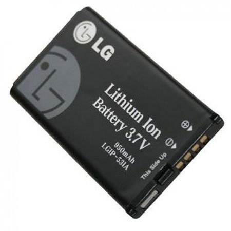 Batería original LG LGIP-531A para A170, KU250, GM205, GS101, GS105, T500, GB100, GB101, GB106, GB110, GT385, A100 950 mAh Li-ion, a granel