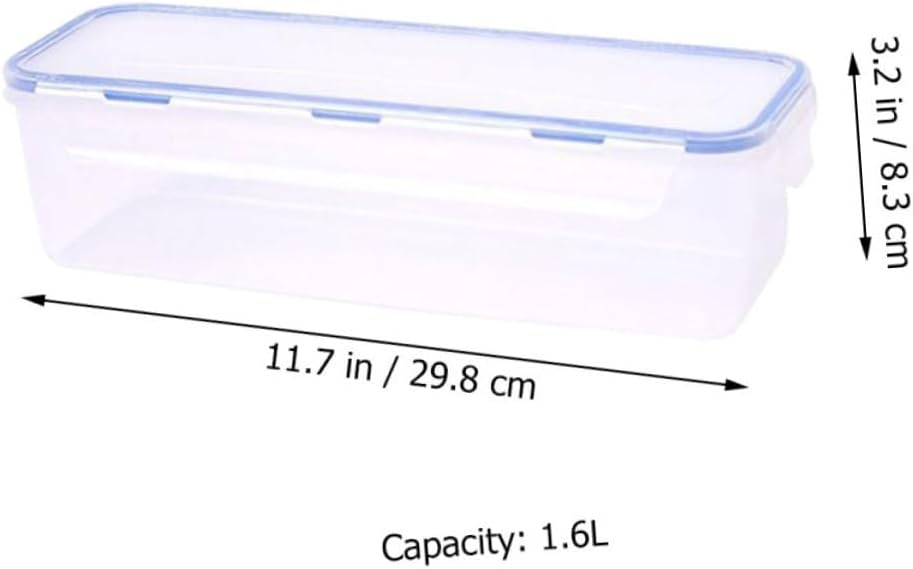 Cabilock 2pcs Fridge Preservation Box Spaghetti Box Storage Container Airtight Food Storage Case for Kitchen Supplies