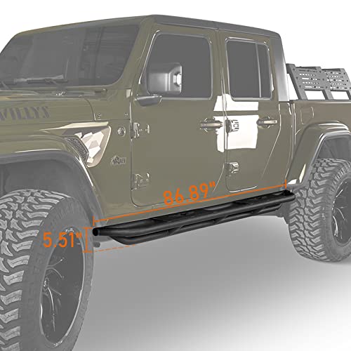 Estribos Tubulares V8 GOD para Jeep Gladiator JT 2020-2026 miniatura 3