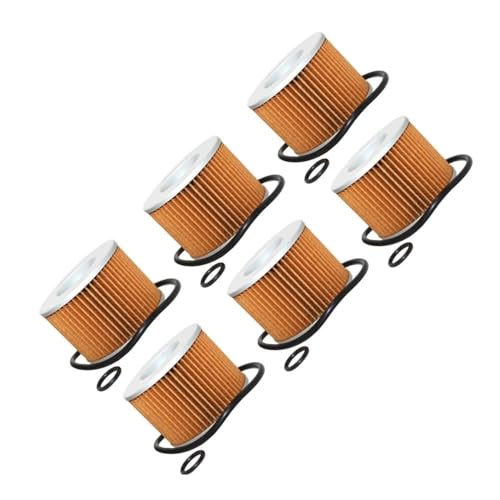 Filtre à huile moto GL1200I et 750, filtration maximale des impuretés, lot de 6 pièces