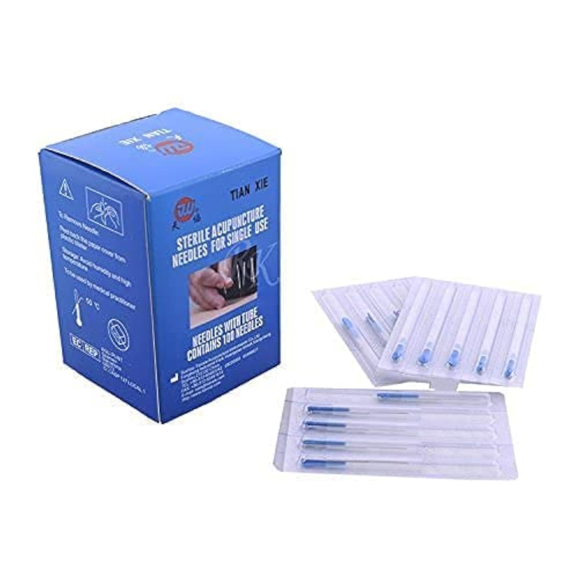 Copper Handle Acupuncture Needles, Pack of 100
