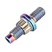 UHDFBDHF Titanium Bolt M8 M10x45mm Pitch 1.25 Automotive Exhaust Manifold Stud Kit Screws Nuts Washers (Rainbow, M10x45mm Pitch 1.25)