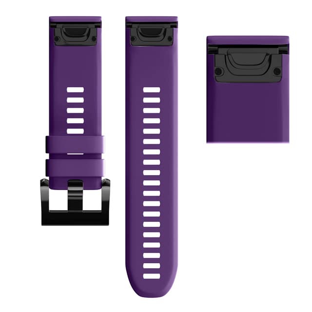Correa de silicona de 22mm para reloj Garmin Fenix 6 Pro con pasador de liberacion rapida