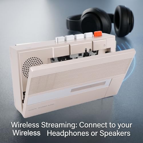Convertidor de cassette a digital portátil grabador de sonido con cinta Bluetooth 3