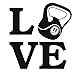 Produktbild spb87 Love Kettlebell  Sport Crossfit Fit Workout Gym Fitness Motivation Zitat Wand Vinyl Aufkleber Aufkleber Art Decor DIY