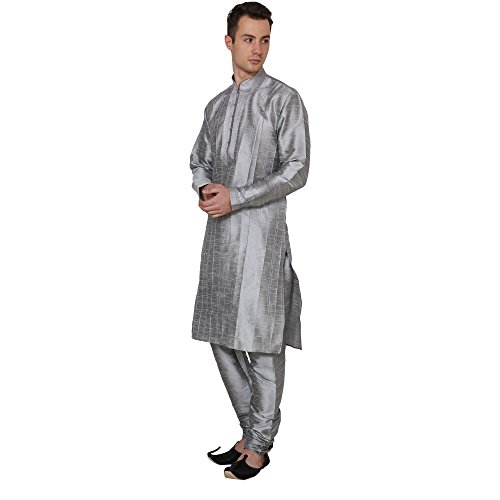 Kurta pijama redondo para hombre en algodón transpirable 3
