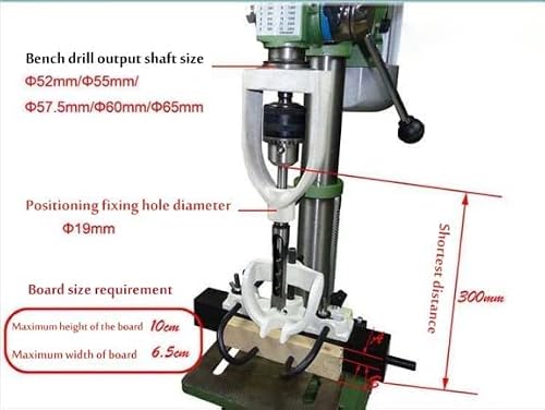 Bench Drill Locator Set, Press Mortising Attachment Kit for Mortiser Square Hole Chisel Drilling Machine, Woodworking Mortise And Tenon Tools Mortising Attachment for Drill Press