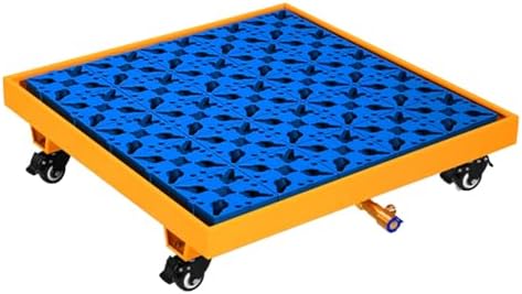 Industrial Spill Containment Pallet with Drain Outlet, Leakproof Tray for Garage & Warehouse, Perfect for Oil & Paint Buckets, Heavy-Duty Storage Solution