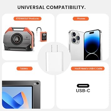 ETENWOLF AIR 5 PRO MAX Air Pump & USB C Charger