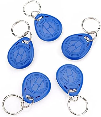 Proximity 125KHz ID Card Tag Token Key Chain Keyfob Reader, Keypad Card for Door Entry Access Control System, for Security Lock (Pack of 5, Read only)