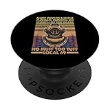 Mens Muff Diving School Muff Diver Union No Muff Too Tuff 69 PopSockets Swappable PopGrip