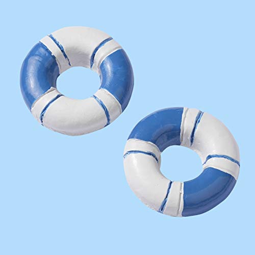 Hobbyfun Bouée de sauvetage bleue, 2,3 cm, lot de 4